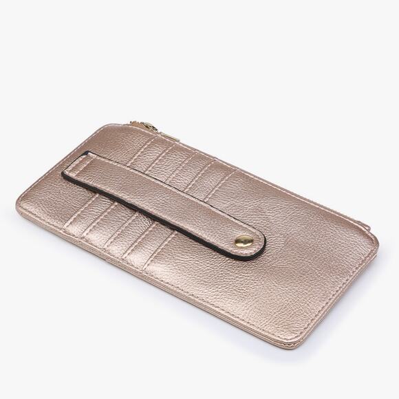 Saige Slim Card Holder Women's Wallet Brown - Picture 2 of 10
